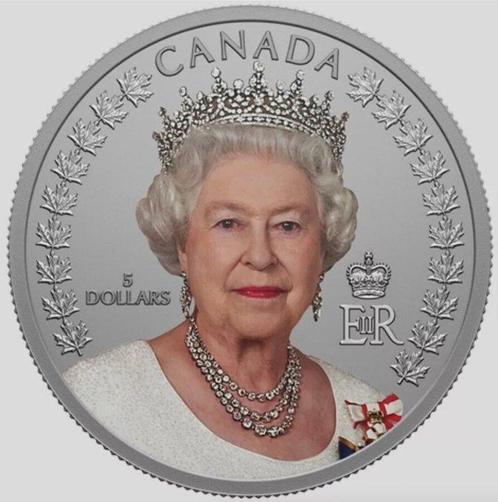 Canada. 5 Dollars 2022 A Portrait of Queen Elizabeth II,, Postzegels en Munten, Munten | Europa | Niet-Euromunten