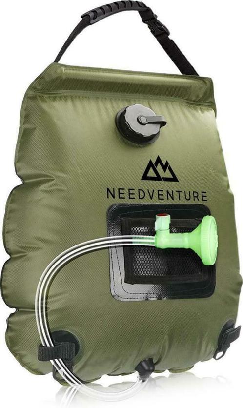 Douchezak - Solar Douche - Campingdouche - 20L - Groen, Caravans en Kamperen, Kampeeraccessoires, Nieuw, Ophalen of Verzenden