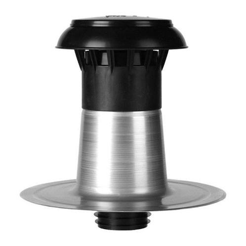 Platdak ontluchting dubbelwandig met kunststof kap Ø 70-80mm, Doe-het-zelf en Verbouw, Ventilatie en Afzuiging, Nieuw, Verzenden