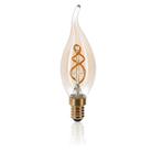 LED FILAMENT | E14 | KAARS TIP | DIMBAAR | AMBER | 2W, Nieuw
