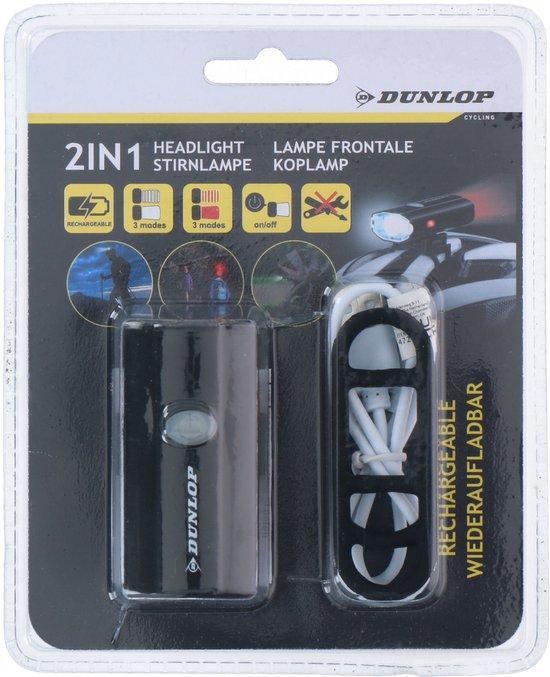 2dekans | Dunlop Helmlamp - Oplaadbaar - Rood/ Wit Licht -, Huis en Inrichting, Lampen | Losse lampen, Zo goed als nieuw, Ophalen of Verzenden