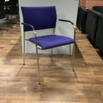 Vergaderstoel / zaalstoel Thonet S360, paars-chroom