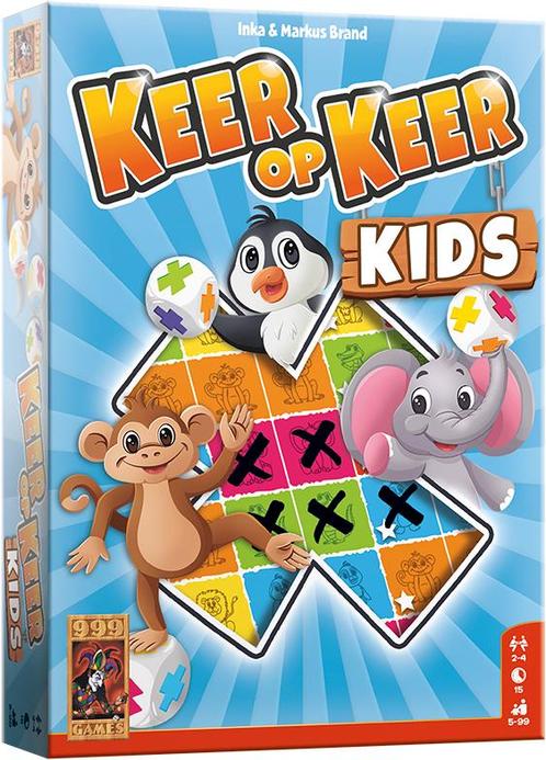 Keer op Keer - Kids | 999 Games - Dobbelspellen, Hobby en Vrije tijd, Gezelschapsspellen | Bordspellen, Nieuw, Verzenden