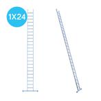 Eurostairs Ladder enkel recht 1x24 sporten, Verzenden, Nieuw, Ladder