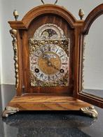 Tafelklok - John Smith London - eikenhout, brons, messing,