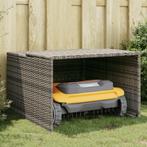 Garage voor robotmaaier 86x90x52/57 cm poly rattan grijs, Tuin en Terras, Overige Tuin en Terras, Nieuw, Verzenden