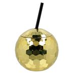 Discobal Drinkbeker Met Rietje Goud, Ophalen of Verzenden, Nieuw