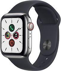 Apple Watch Series 5 40 mm roestvrij stalen kast zilver op, Telecommunicatie, Overige Telecommunicatie, Zo goed als nieuw, Verzenden