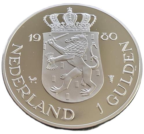 Koningin Beatrix Juliana Dubbele kop gulden 1 kg 2009, Postzegels en Munten, Munten | Nederland, Losse munt, Zilver, Verzenden