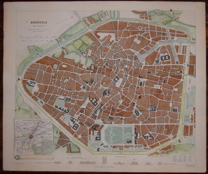 België - Brussels; SDUK - Brussels - 1851-1860, Boeken, Atlassen en Landkaarten