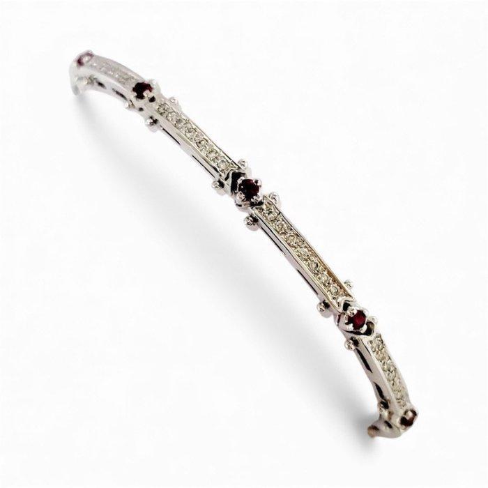 Estrò - Armband - 18 karaat Witgoud - 1.86ct. tw. Robijn -, Sieraden, Tassen en Uiterlijk, Armbanden