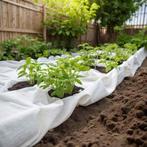 vidaXL Geotextielmembraan 1x50 m polyestervezel wit, Tuin en Terras, Verzenden, Nieuw