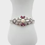 Zonder Minimumprijs - Armband Zilver - Robijn, Sieraden, Tassen en Uiterlijk, Armbanden, Nieuw