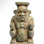 Oud-Egyptisch Speksteen Figuur van Bes-vat