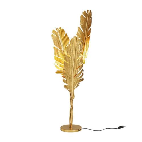 *WOONWINKEL* Kare Design Akile Vloerlamp Gouden Veren, Huis en Inrichting, Lampen | Vloerlampen, Nieuw, Verzenden