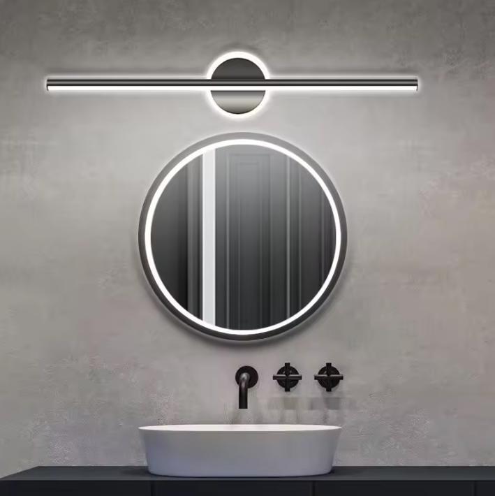 Moderne LED Wandlamp Zwart Goud – 40/60/80 cm Minimalistisch, Huis en Inrichting, Lampen | Overige, Nieuw, Verzenden