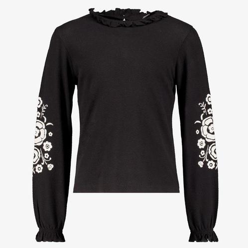 TwoDay meisjes shirt geborduurde mouwen zwart maat 170, Diversen, Overige Diversen, Nieuw, Verzenden