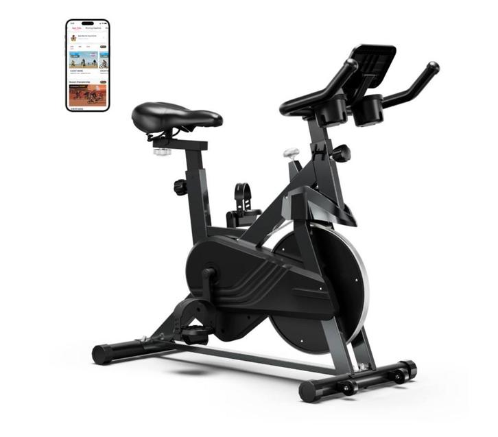 Hometrainer –Magnetische Weerstand, LCD Display en Verstelba, Sport en Fitness, Fitnessapparatuur, Nieuw, Verzenden