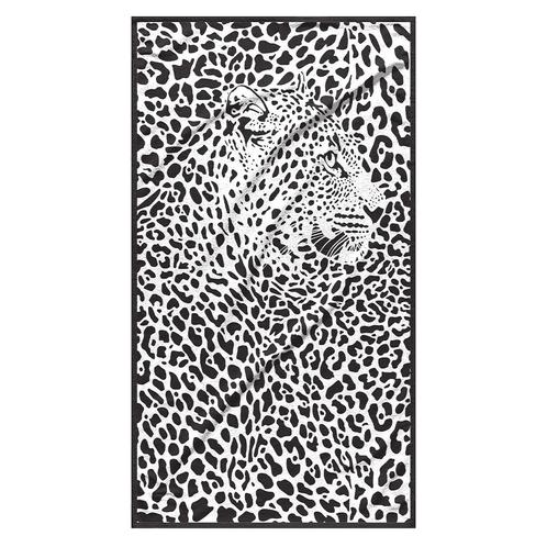 Strandlaken The Leopard 100x180 cm, Huis en Inrichting, Badkamer | Badtextiel en Accessoires, Nieuw, Verzenden