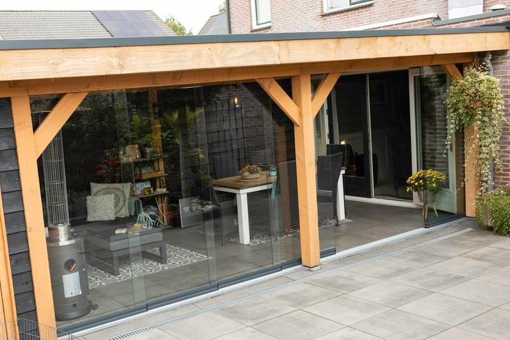 Glasschuifwand set 6 sporig RAL 7016 RL, Doe-het-zelf en Verbouw, Glas en Ramen, Ophalen of Verzenden