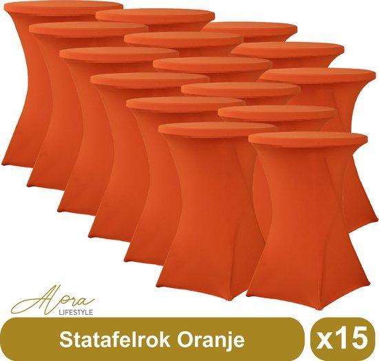Statafelrok oranje 80 cm per 15 (Diverse artikelen, Merken), Kinderen en Baby's, Speelgoed | Actiefiguren, Nieuw, Ophalen of Verzenden