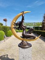 sculptuur, Woman - Moon fairy - 82 cm - Brons