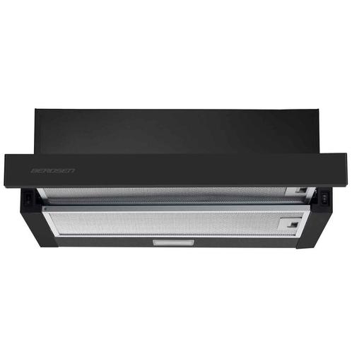 Vlakscherm afzuigkap - 50 cm - 80W - zwart - Berdsen BT-234, Witgoed en Apparatuur, Afzuigkappen, Nieuw, Ophalen of Verzenden