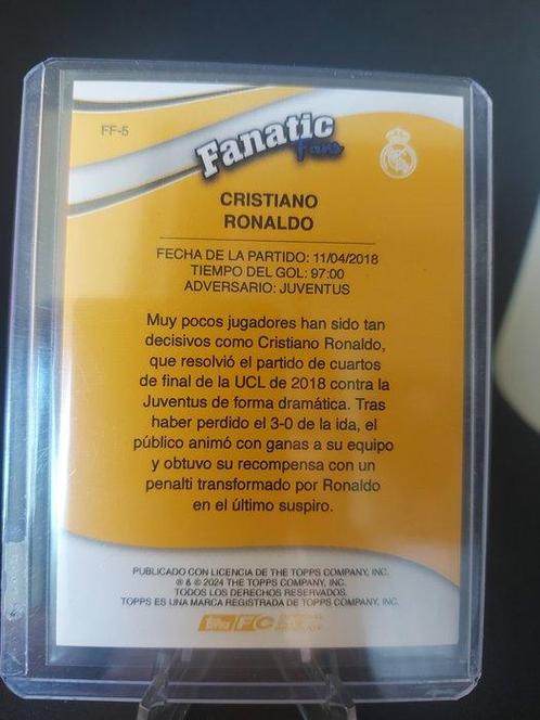 2024 Topps Real Madrid Team Set Cristiano Ronaldo #FF5, Verzamelen, Stickers