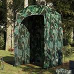 vidaXL Douchetent waterdicht camouflage, Caravans en Kamperen, Verzenden, Nieuw, Tot en met 2