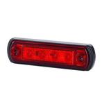 Horpol LED Markeringslamp Rood Platte Montage 4 Leds LD-677, Auto-onderdelen, Verlichting, Ophalen of Verzenden, Nieuw