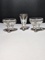 Clementi Mantel - Sauskom (3) - .800 zilver - Set kopjes in, Antiek en Kunst