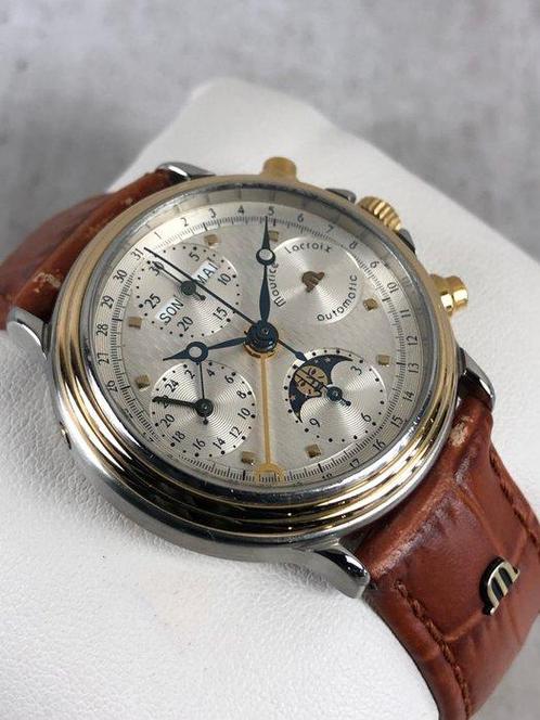 Maurice Lacroix - Masterpiece Phase de Lune Chronograph, Sieraden, Tassen en Uiterlijk, Horloges | Heren
