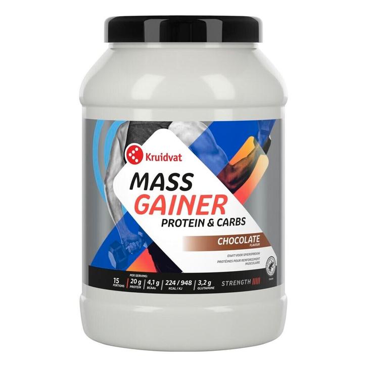 Kruidvat Mass Gainer Chocolade Poeder, Sport en Fitness, Gezondheidsproducten en Wellness, Nieuw, Verzenden
