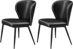 2x Eetkamerstoelen - kuipstoelen - kunstleer met stiksels -, Huis en Inrichting, Stoelen, Verzenden, Nieuw