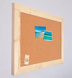Kurk prikbord -  steigerhouten lijst - 60 x 90 cm, Nieuw, Ophalen of Verzenden