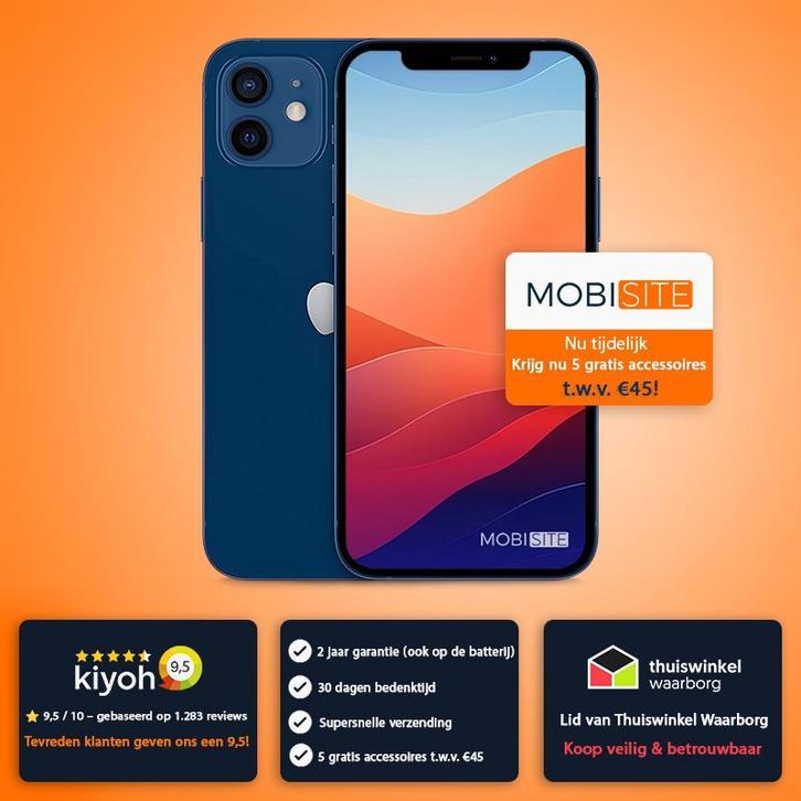 Apple iPhone 12 Zwart - 128 GB - Batterijconditie tot 100%, Telecommunicatie, Mobiele telefoons | Apple iPhone, Zonder abonnement