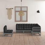 vidaXL 5-delige Loungeset met kussens massief grenenhout, Verzenden, Nieuw, Loungeset