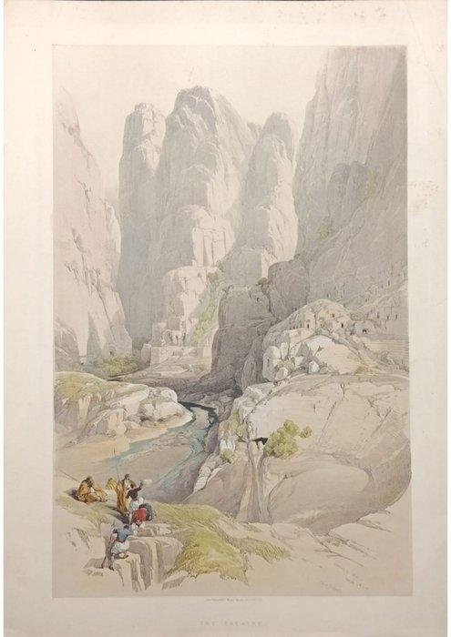 Entrance to Petra – “The Theatre”, 1842, David Roberts –, Boeken, Atlassen en Landkaarten