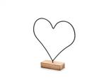 Frame metalen hart op houten voet +/- 26 cm zwart metal, Hobby en Vrije tijd, Knutselen, Ophalen of Verzenden, Nieuw
