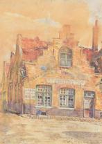 Pieter Cornelis Piet Kramer (1879-1940) - Café te Brugge, Antiek en Kunst, Kunst | Schilderijen | Klassiek
