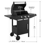 Lousiana Gasbarbecue - 3 branders - Zwart, Tuin en Terras, Verzenden, Nieuw