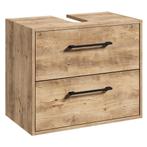 Wastafel Onderkast Florence 60 x 35 x 47 cm - Kastanje Eiken, Huis en Inrichting, Verzenden, Nieuw, Wastafelkast