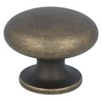 Knop zamak 30mm messing antiek, Ophalen of Verzenden, Nieuw