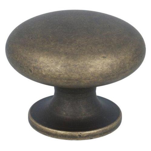 Knop zamak 30mm messing antiek, Doe-het-zelf en Verbouw, Hang- en Sluitwerk, Nieuw, Ophalen of Verzenden
