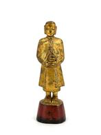 Moine - Konbaung Dynasty - 18th/19th c. - Beeld -, Antiek en Kunst, Kunst | Niet-Westerse kunst