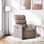 vidaXL Fauteuil verstelbaar stof taupe, Huis en Inrichting, Fauteuils, Verzenden, Nieuw