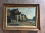 Herman Bogman jr. (1890-1975) - Straatgezicht met figuren, Antiek en Kunst