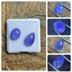 Set van 2 cabochons van Tanzanite 8,29ct Cabochons- 1.66 g -