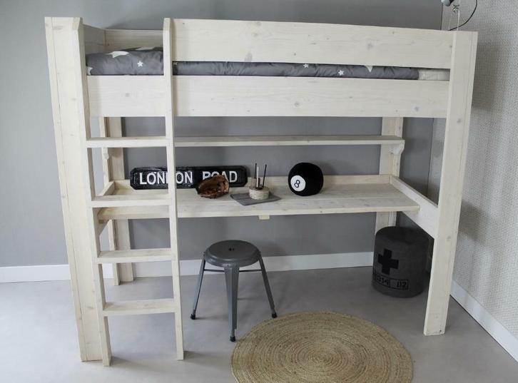 Hoogslaper STEIGERHOUT incl. GRATIS verz. + montage (TIP), Kinderen en Baby's, Kinderkamer | Stapelbedden en Hoogslapers, Hoogslaper