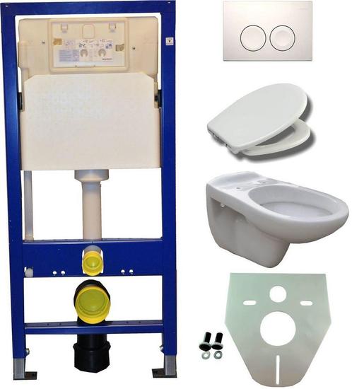 Geberit UP 100 +Neptunus WC+ Ultimo zitt.+ Delta 21 wit, Doe-het-zelf en Verbouw, Sanitair, Nieuw, Verzenden